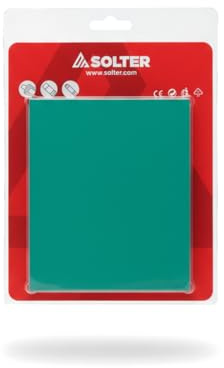 Solter Policarbonato Exterior 118x136 mm (Pack 5) - Protector para Pantalla de Soldar HELLMET R-10 XL, R-15 XL y FLOW (Ref. 10222) - Repuesto Filtro Soldadura - Ref. 10086