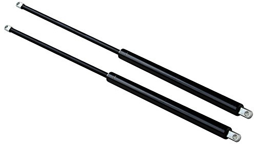 Mucola Gasdruckfeder Gasfeder 2 Stück 750N 305 mm für Bettkasten Klappbett | Hubkraft 75 kg je Dämpfer, gedämpftes sanftes Öffnen ohne Zuschlagen, aus nahtfreiem Präzisionsstahl, für schwere Klappen