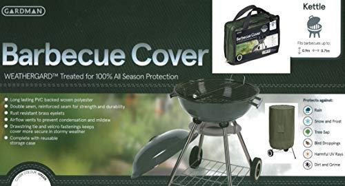 Gardman Prem Woven Polyester Kettle BBQ Cover 34370