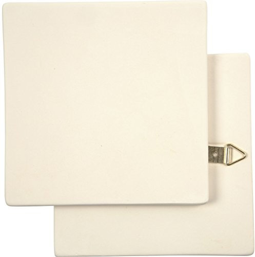 Piastrella da dipingere, misura 13x13 cm, spess. 7 mm, bianco, 1pz