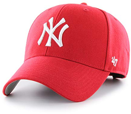47 Brand Mixte Brand Cap with a visor, Rouge, 31 EU