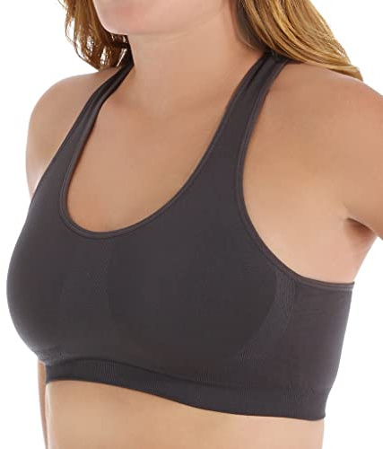 Jockey Women's Mid Impact Removable Cup Seamless Sports Bra