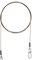 Flexonit Unisex – Erwachsene 10C4050801022523C10 Stahlvorfach mit Karabiner und Ring 1x19-MS RS 0,25mm 50cm-2 Stück, Bunt, Normal