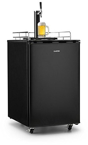 Klarstein Big Spender Single - Réfrigérateur pour fût à bière, Tireuse intégrée, Pour fûts à boisson standard jusqu'à 50L, Conserve les fûts percés jusqu'à 3 mois, Température réglable, Noir