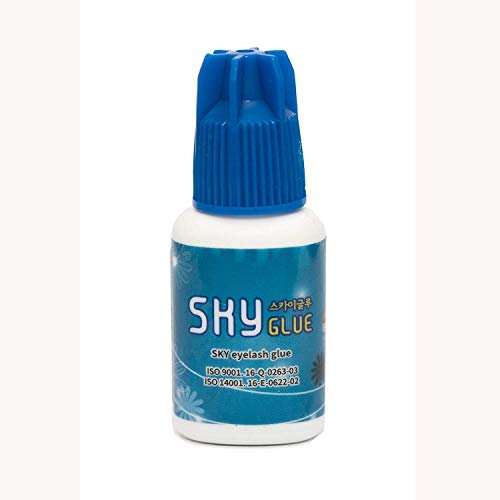 SKY Colla per ciglia – Professionale – Tenuta ultra forte – Lunga durata – Varie varietà – Nero – 5 ml (S)