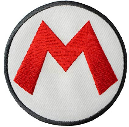 Simplicity Nintendo 1931039001 Iron on Patch 3.5 D Cotton Polyester or Blend Mario Kart Logo