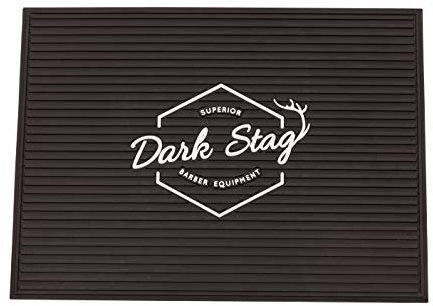 Dark Stag Tapis de barbier et accessoire de coiffure en polymère.