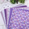 GLITZFAS 7Pcs Baumwollstoff Patchwork Stoffe DIY Gewebe Quadrate Baumwolltuch Stoffpaket DIY Stoffreste Paket Stoffpakete (Lila,25 * 25cm)