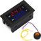 0-50 A Amperemeter, 100~300 V Wechselstrom Voltmeter mit LED Digitalanzeige und Transformator(Rot blau)