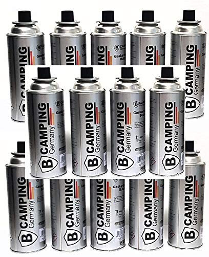 B Camping Germany Gaskartusche 227g Butan Campinggas Brenner Kocher Gas Kartuschen