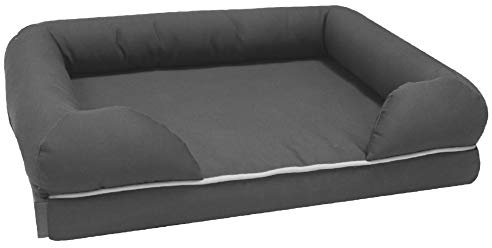 Croci Revenant Limitless - Hundebett, orthopädisches Hundekissen aus Memory Foam, Gelenkbett, abnehmbar, wasserdicht, Grau, L/112x86x25 cm