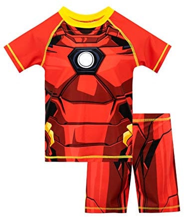 Marvel Boys Iron Man Swim Set Multicoloured Age 6 to 7 Years