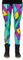 cosey - Neon Line Leggings - knallige Farben- in verschiedenen Leuchtend bunten Designs (Einheitsgröße) (Neon Jazz)