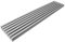 Rejilla de aireación de 125 mm altura (900, Acero Inox)