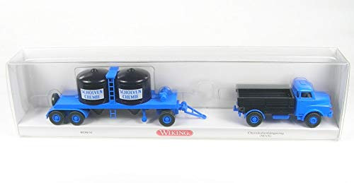 Wiking 053404 Chemikalienhängerzug (Man) Scholven Chemie - Miniaturmodell 1:87 - Kein Spielzeug!!