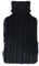 LIVIVO 2L Hot Water Bottle with Insulating Cover and Pockets for Hands - Keep Cosy and Warm (Black Knit)