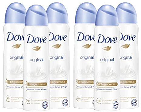 Dove 6x Deospray Antitranspirant Original 0% Alkohol 150 ml