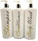 3 x Mrs Hinch PET Empty Refillable Bottles Shampoo Body Wash Shampoo 500ml With Lotion Tops For Soap Gel Liquid (Gold Writing)