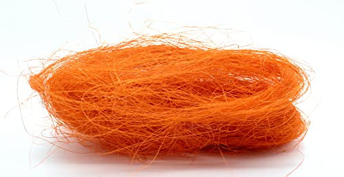 Kunstgras Paket 10 Stück Deko-Gras Ostergras Füllmaterial DIY Holzwolle Dekomaterial orange