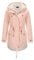 YYNUDA Manteau Femme d'hiver Chaud Parka Mi-longue Veste d'hiver Blouson à Capuche épais Fourrure Blouson avec Capuche Grande Taille Rose S
