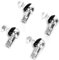 Ruimou 4 pcs perno con cuscinetto a sfera con estremità stelo con tappo antipolvere Sostituzione giunto sferico con collegamento angolare per auto(M8,4 pezzi-RH)