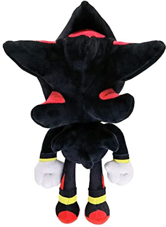 Glurak Hedgehog Plüschtiere 35cm Shadow Hedgehog Plüschtiere Kinder Geburtstagsgeschenke Schlafzimmer Dekoration Ornament-Schwarz