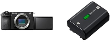 Sony Alpha 6700 Fotocamera mirrorless APS-C (autofocus basato sull'intelligenza artificiale, stabilizzazione d'immagine a 5 assi) + NP-FZ100