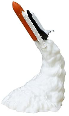 DOITOOL Tischlampe Space-shuttle-design Nachttischlampe Aus -material Warmes Led-nachtlicht Für Schlafzimmer Oder Wohnzimmer Tragbar Und Wiederaufladbar