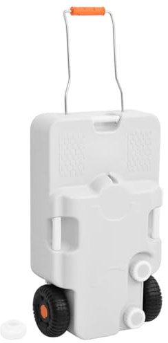 GuyAna Camping-Wassertank mit Rollen 30 L Grau Wassertank Wohnwagen Frischwassertank