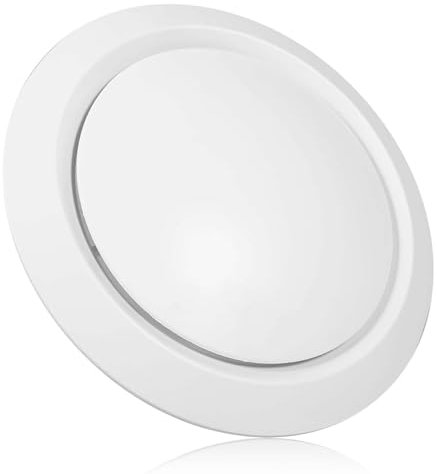 Round White Ceiling Air Vent Register, 4 Sizes Ceiling Diffuser Exhaust Supply Valve Air Vent Covers or Inline Duct Fan Outlet(200mm)