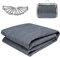 XINZI Vorzeltteppich 400 x 500 cm Campingmatte Zeltteppich mit Tragetasche und Heringe rutschfest Zeltunterlage Markisenteppich aus HDPE Outdoor Camping Teppich Zeltboden Soft für Zelt Wohnmobil