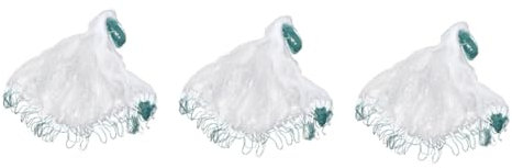 Yardwe 3pcs Long Monofilament Fishing Net Net Float for Fishing Fish Gill Trap Lightweight Strong