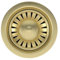 Liquida SWO2BR Brushed Brass Kitchen Sink Basket Strainer Waste with Overflow