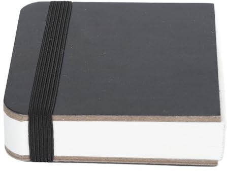 Art Art Journal, Flaches Softcover-Skizzenbuch für Jedermann, Ideal für Tinte, Wasserfarbe, Kugelschreiber, Bleistifte (BLACK)