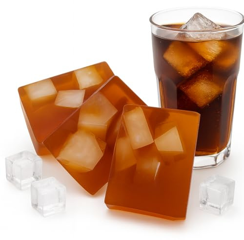 Nesbel Seife Eis Cola - Kühl & Spritzig | Mit Glycerin & Ziegenmilch | Feuchtigkeitsspendend | Natürliche Hautpflege (100 g)