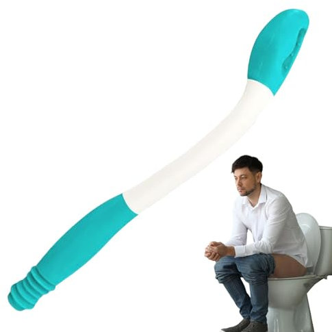 Komfort-Tuch mit großer Reichweite, ergonomische WC-Hilfsmittel, flexibles Toilettenpapier für den täglichen Gebrauch, stromlinienförmige, persönliche Wischhilfe