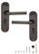 Madrid Black Nickel Bathroom Door Handles, Elegant Door Handle Set, Straight Handle Design, Ideal for Internal Wooden Bathroom and Toilet Doors (Black Nickel)