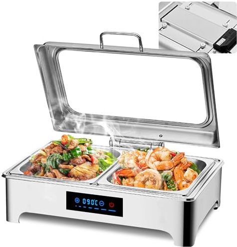 YAOYAOO Electric Buffet Warmer 9L 400W Stainless Steel