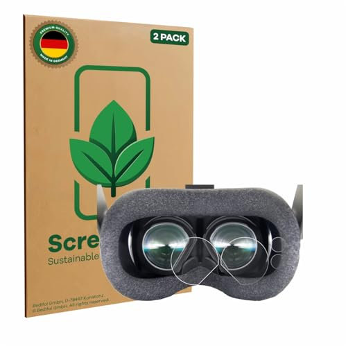 ScreenLeaf (2 Stück Schutzfolie für Valve Index VR-Headset [nachhaltiger Displayschutz, Folie, transparent, kratzfest]