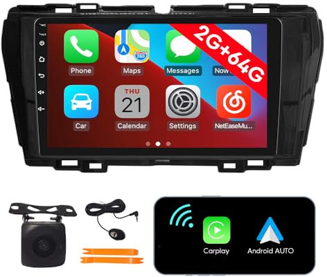 [2G 64G] Android Car Stereo FM Radio Carplay Android Auto 9 Touchscreen Headunit Media Player with Backup Kamera Für SsangYong Tivoli