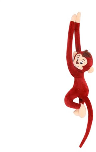 Plüschtier AFFE - Kindersicheres Kuscheltier Äffchen | Hängende AFFE | Langarmiger Plüschaffe | Hanging Monkey | Stofftier Süßer Langarmiger Äffchen | Kuscheltier-Äffchen Als Geschenk Für Kinder