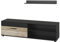 Vicco Lowboard & Regal Berno, Schwarz/Sandeiche, mit 1 Klappe