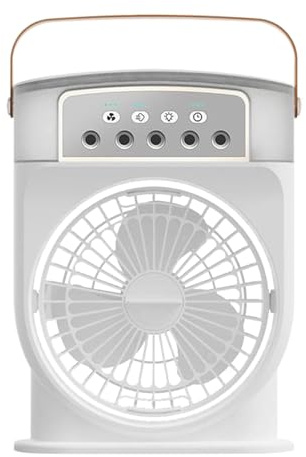Ventilatoren Mit Sprühnebel Persönliche Kühlsysteme Für Abkühlung | 5-Düsen Luftkühler Mit 600ml Wassertank Für Draußen Camping Picknick Yoga Meditation Schlafzimmer Küche