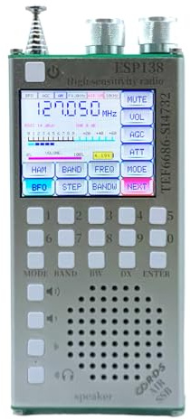 Ricevitore radio portatile TEF6686 BT RDS Data Radio Receiver (Argento)