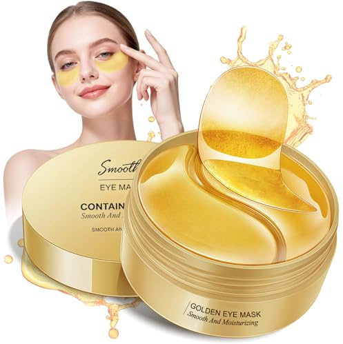 60 Stück Augenpads, Gel-Eyepads mit Hyaluron & Collagen gegen Augenringe und Puffiness, Augenmaske für Tränensäcke, Feuchtigkeitsspendende Eye Pads für müde Augen