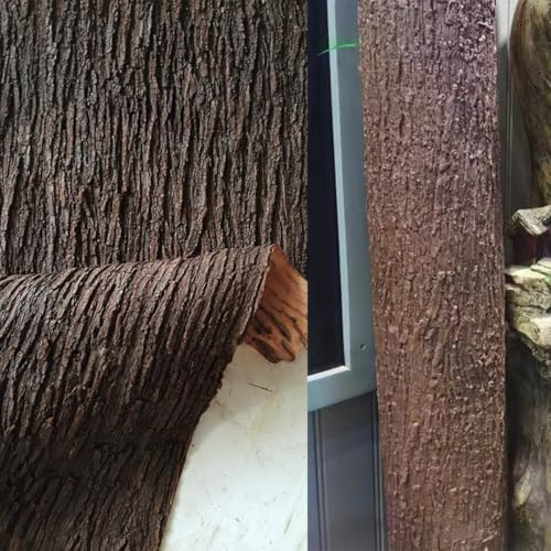 HAISENGO Écorce d'arbre artificiel de 100,1 x 20 cm, idéale pour la maison, les piliers, les tuyaux, la décoration, la texture réaliste, convient pour la maison, les colonnes, les murs, les sols, la