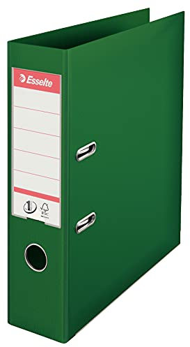 Esselte Leitz DIN A4 Ordner, Grün, 72 mm Rückenbreite, Kunststoff, 1er-Pack, 811360