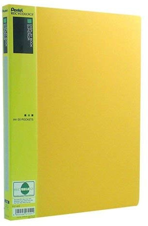Pentel dcf142 Porte-vues, A4, jaune
