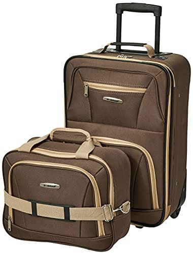 Rockland Modisches Softside-Gepäck-Set, braun, Einheitsgröße, Modisches Softside-Gepäck-Set