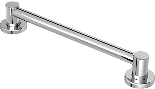 Moen YG0412CH Bathroom Safety 12-Inch Stainless Steel Modern Bathroom Grab Bar, Chrome